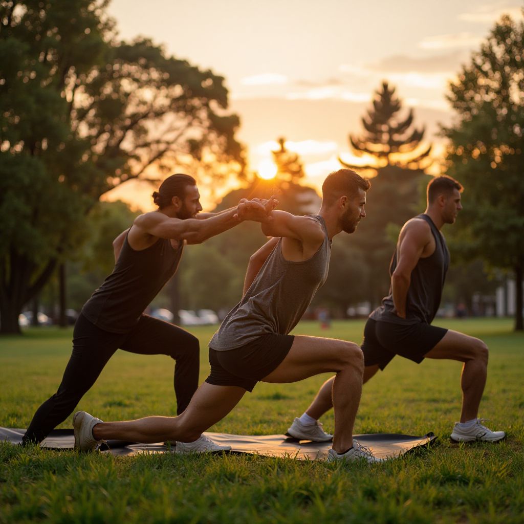Outdoor Stretching Session